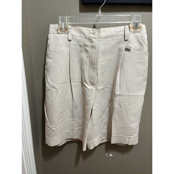 Liz Claiborne Pants - LIZGOLF Liz Claiborne Golf Shorts Womens Size 8 Beige Vintage High Rise Pleate
